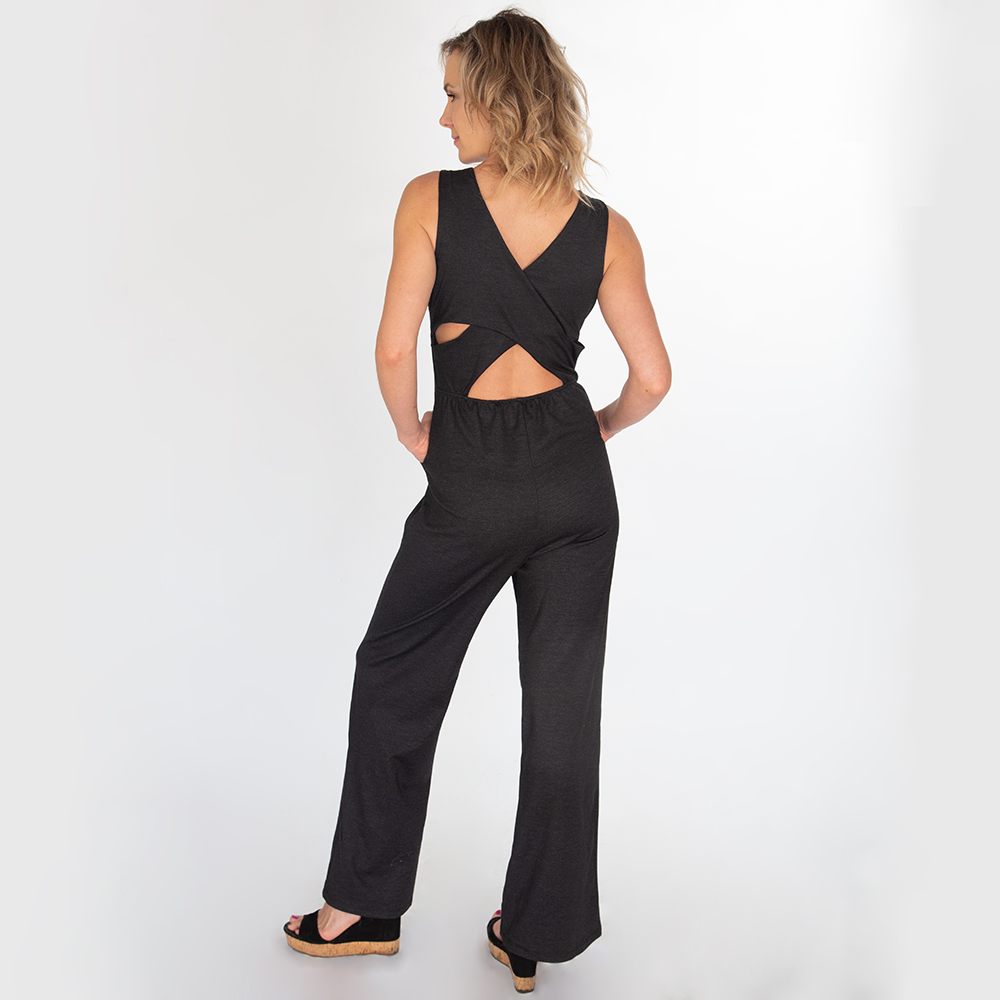 Crossover Back Jumpsuit - Image 2