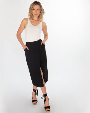 Wrap Pencil Skirt