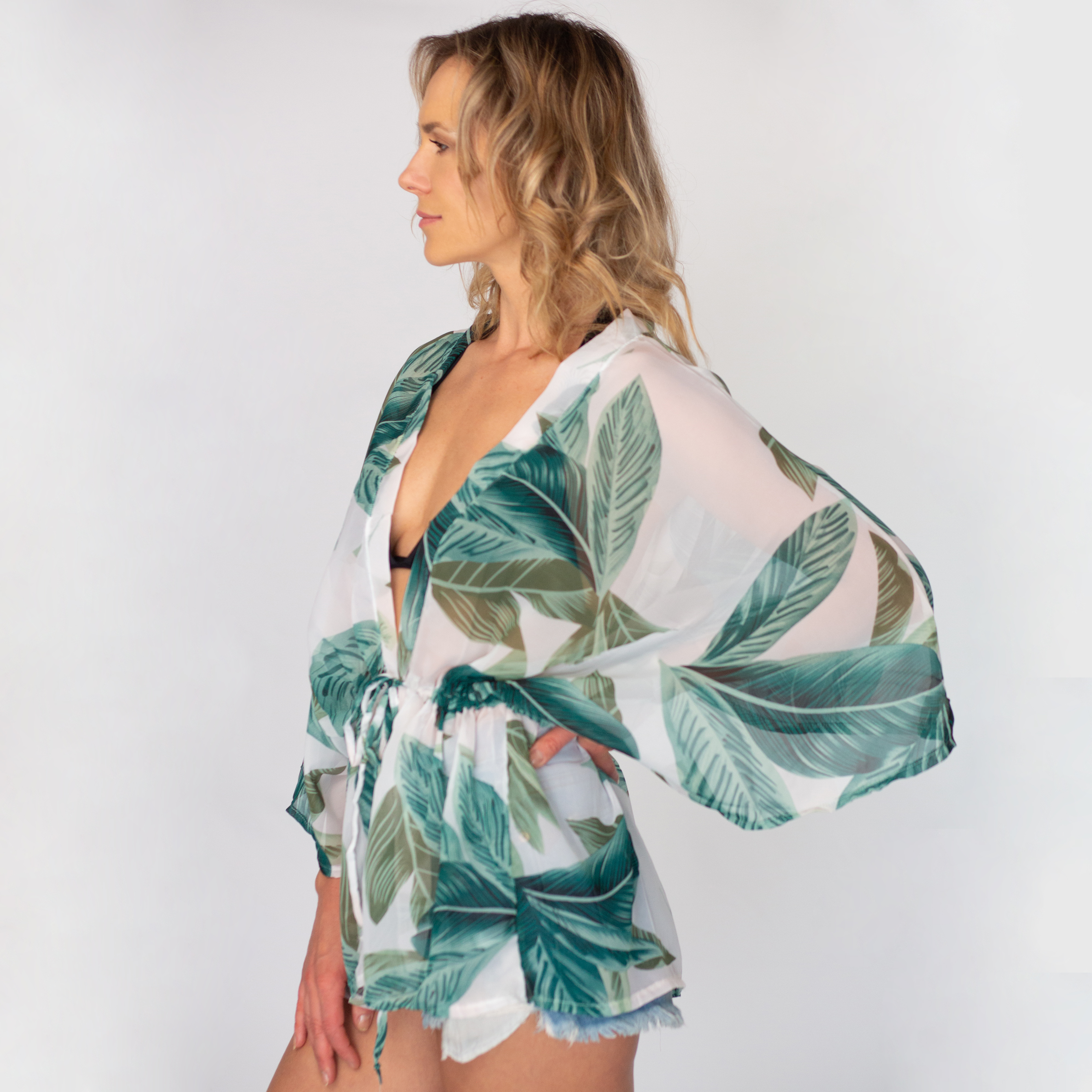Palm Leaf Kimono - Image 3
