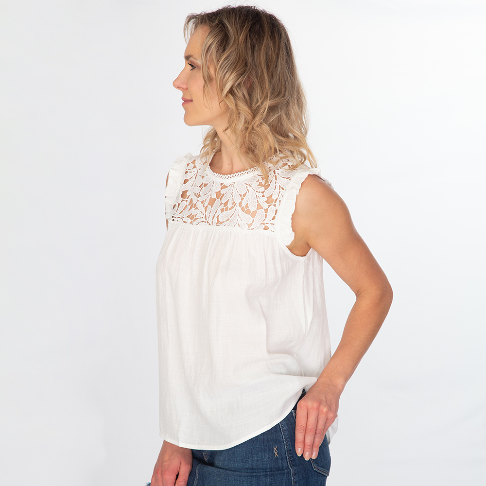 Lace Mix Boho Top - Image 3