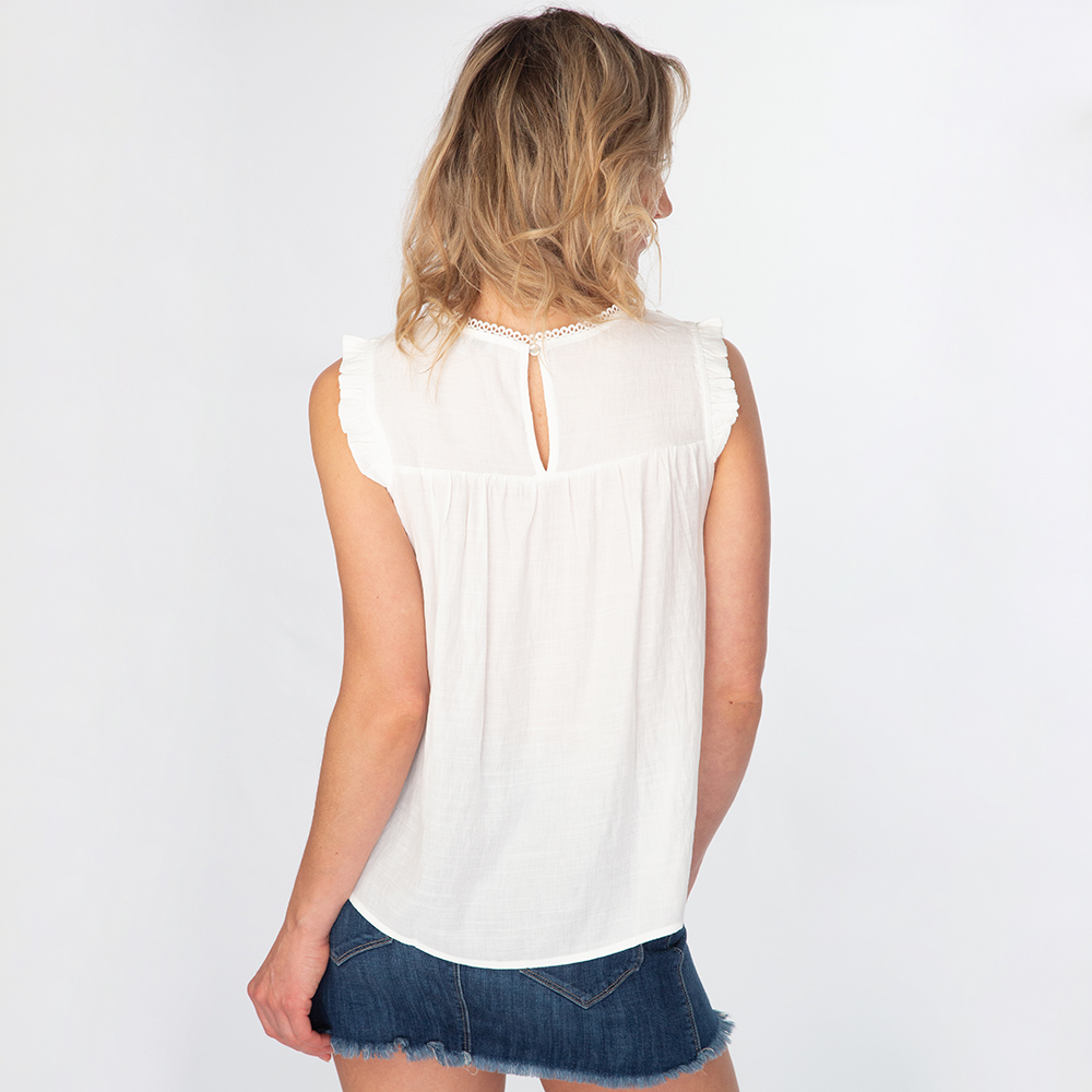 Lace Mix Boho Top - Image 4