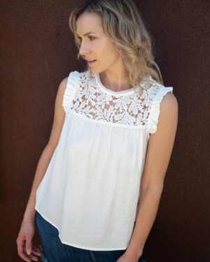 Lace Mix Boho Top