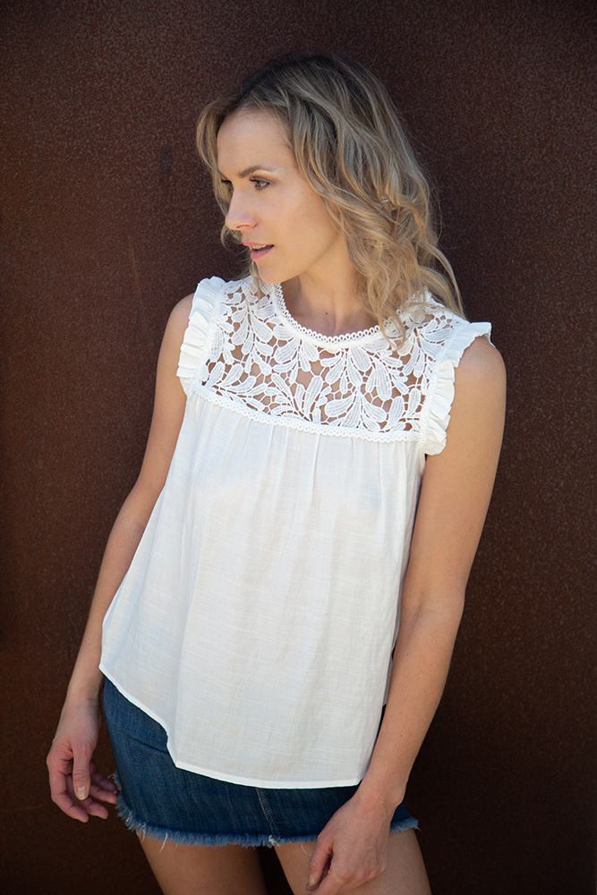 Lace Mix Boho Top