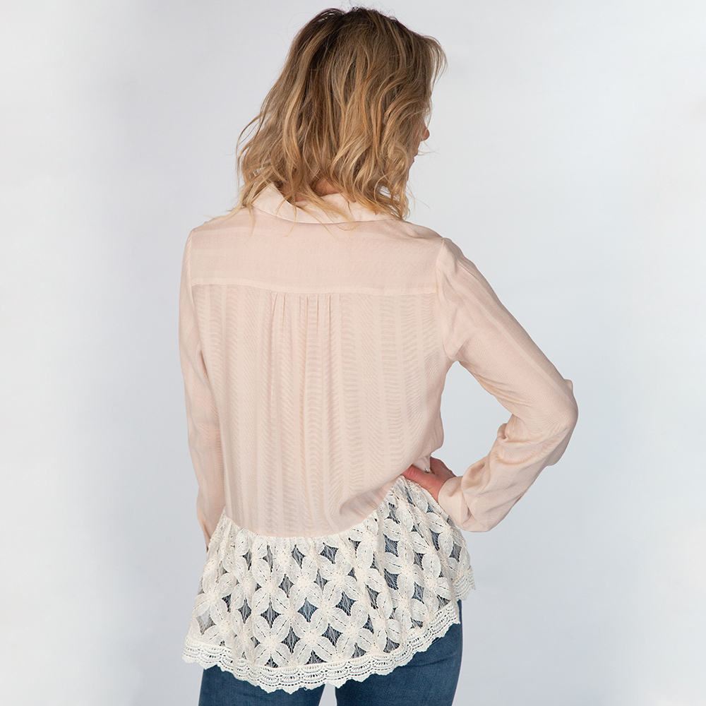 Lace Trim Blouse - Image 6