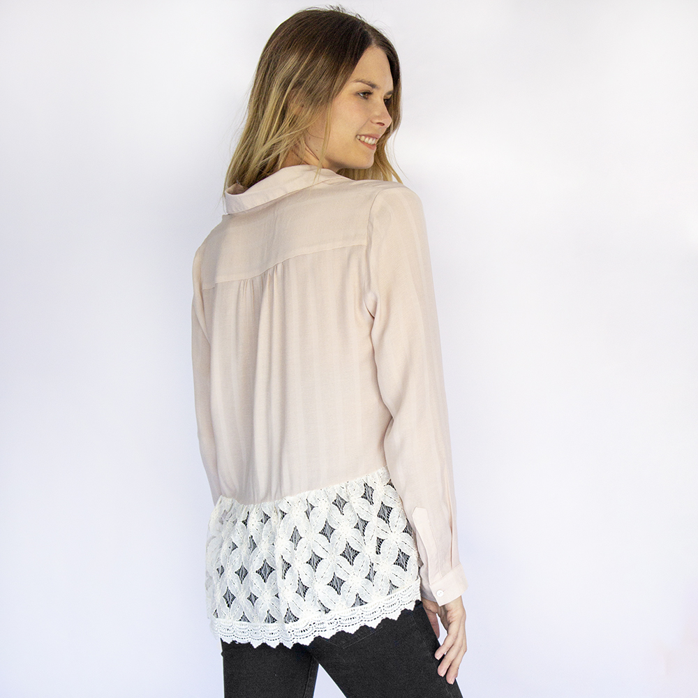 Lace Trim Blouse - Image 4
